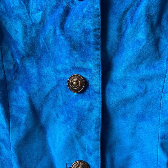 DANIER Vintage Blue 2-Piece Suede Suit - Picture 5 of 11